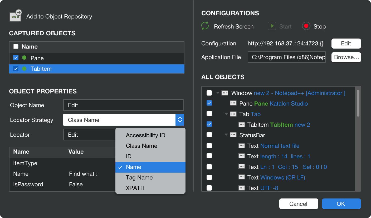 Smart elements locating