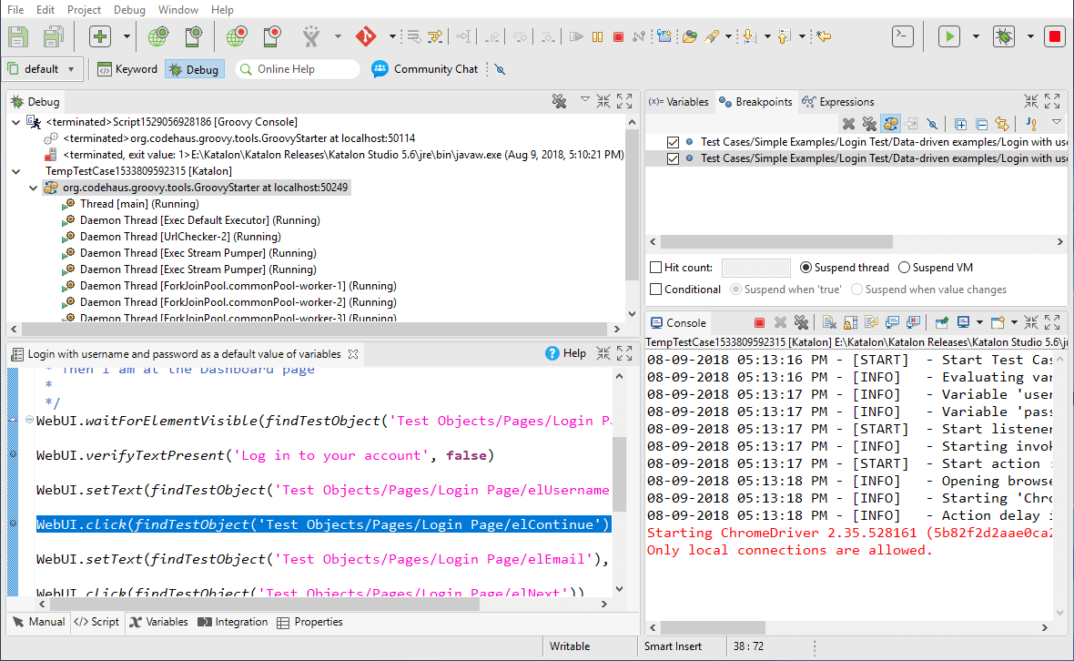 Katalon Studio vs Selenium based open source frameworks