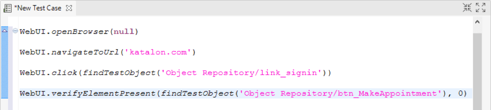 Verify element present