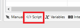 Script view Katalon Studio